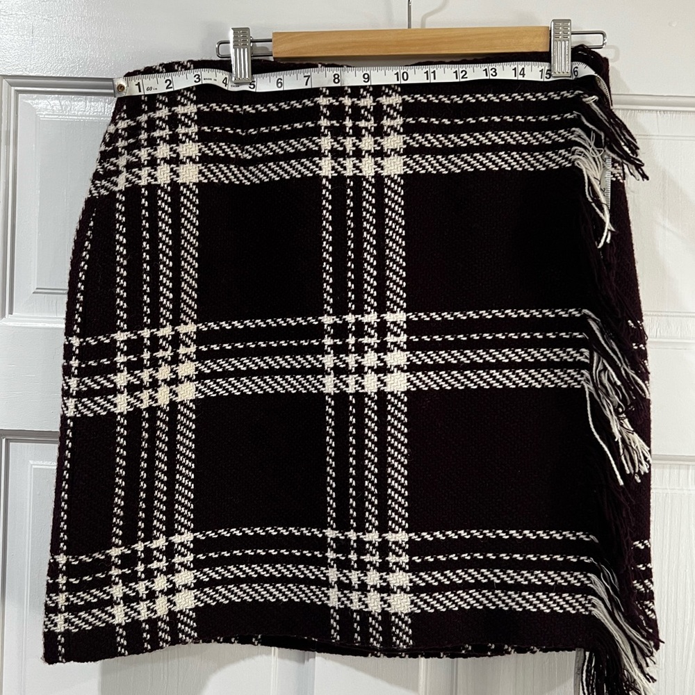 New - David N Wrap Skirt with Fringe